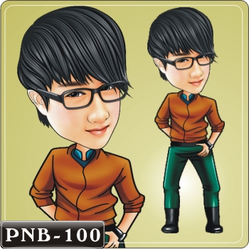男生人像Q版漫畫PNB-100